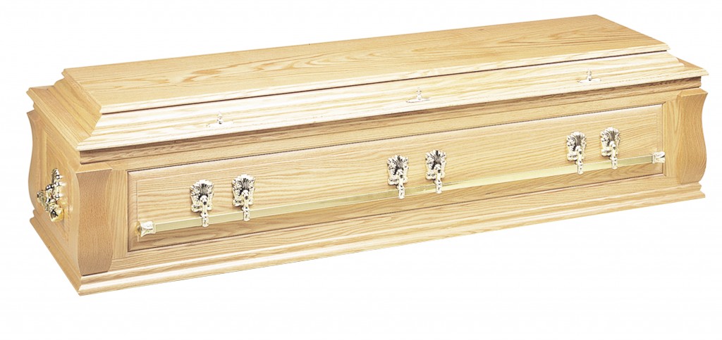 The Aston solid Oak casket