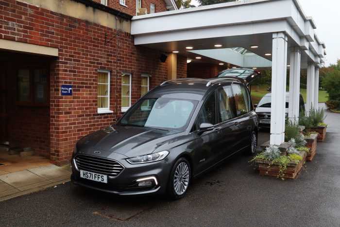 Vinters Park Crematorium hearse waiting area